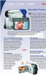 Canon ZR-850 - Camcorder - 1.07 MP Brochure & Specs