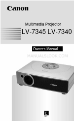 Canon 7345 - LV - LCD Projector Manuale d'uso