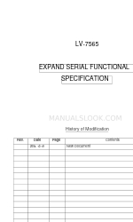 Canon LV-7565 Especificação