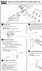 Dorma D860 Instrukcje instalacji