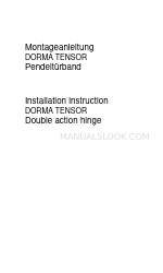 Dorma TENSOR Instrukcja instalacji