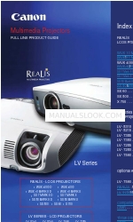 Canon SX800 - REALiS SXGA+ LCOS Projector Manuale del prodotto