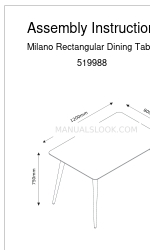 BoLiving Milano 519988 Assembly Instructions