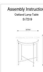 BoLiving Oakland Lamp Table 517219 Montaj Talimatları Kılavuzu