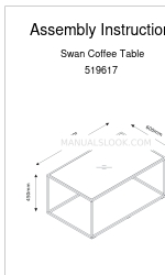 BoLiving Swan Coffee Table 519617 組立説明書