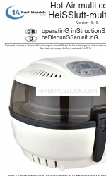 1A Profi Handels Grill ECO AIR-PROFI SOUP DC-1400W Manual de Instruções