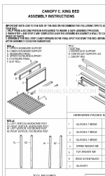 CANOPY C. KING BED Инструкции по сборке