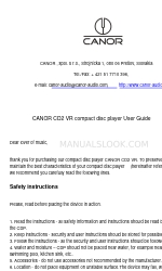 Canor CD2 VR Manual del usuario