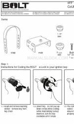 Bolt OFF VEHICLE COUPLER LOCK Hızlı Başlangıç Kılavuzu