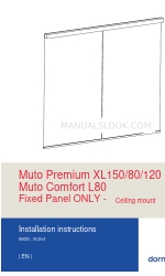 Dormakaba Muto Premium XL80 Installationsanleitung Handbuch