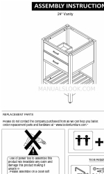 Bolton Furniture AVAN24WHCC Manual de instrucciones de montaje