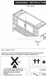 Bolton Furniture AVAN60WHAA Assembly Instruction Manual