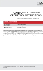 CANTO USA Astro 250 Operating Instructions Manual