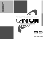 Canton CS 200 A Manual