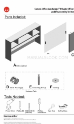 Canvas Office Landscape Private Office Hutch Instrukcja montażu i demontażu na potrzeby recyklingu