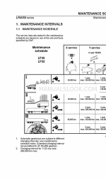 DAF LF45 Series Programma di manutenzione