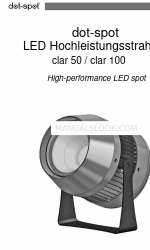 Dot-Spot clar 100 操作および設置マニュアル