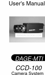 DAGE-MTI CCD-100 Benutzerhandbuch