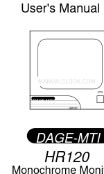 DAGE-MTI HR120 Manuel de l'utilisateur