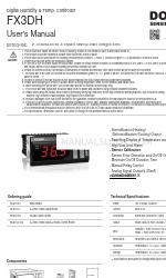 DOTECH FX3DH Series Manual do utilizador