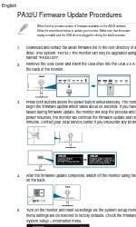 Asus PA32U Series Procédures de mise à jour du micrologiciel