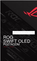 Asus ROG SWIFT OLED PG27AQDM ユーザーマニュアル