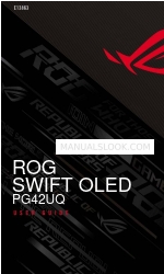 Asus ROG SWIFT OLED PG42UQ Kullanıcı Kılavuzu