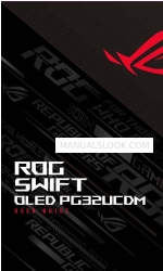 Asus ROG SWIFT PG32UCDM Kullanıcı Kılavuzu