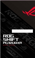 Asus ROG SWIFT PG32UQXR Benutzerhandbuch