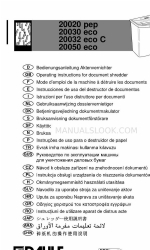 Dahle 20030 eco Betriebsanleitung