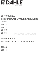 Dahle 20514 Operation Manual