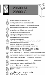 Dahle 20800 G Operating Instructions Manual