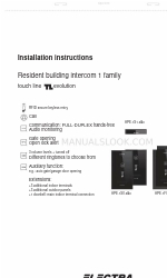 Electra APE.1F0.x&x Manuale di istruzioni per l'installazione