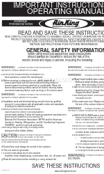 Air King AP1036 Instruções importantes e manual de instruções