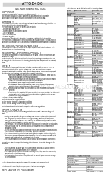 Electrex ATTO D4 DC Instrucciones de instalación