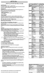 Electrex PFA7411-12 Installation Instructions