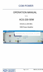 Com-Power ACS-230-50W Manual de instrucciones