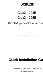 Asus GIGAX 1005B Quick Installation Manual