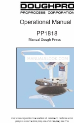 Doughpro PP1818 Podręcznik operacyjny