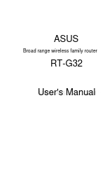 Asus RT-G32 - Wireless Router Manual do utilizador