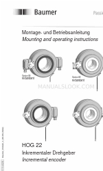 Baumer HOG 22 Mounting And Operating Instruction