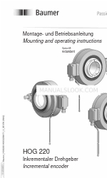 Baumer HOG 220 Instrukcja montażu i obsługi