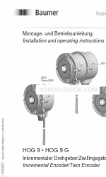 Baumer HOG 9 Installations- und Betriebsanleitung