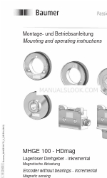 Baumer HUBNER BERLIN HDmag MHGE 100 Инструкции по монтажу и эксплуатации