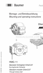 Baumer Hubner Berlin HMG 11 Instructions de montage et d'utilisation