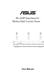 Asus WL-500W SuperSpeed N Benutzerhandbuch