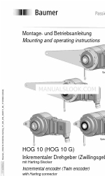 Baumer HUBNER BERLIN HOG 10 Mounting And Operating Instructions