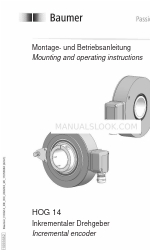 Baumer HUBNER BERLIN HOG 14 Instructions de montage et d'utilisation