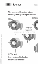 Baumer Hubner Berlin HOG 163 Інструкція з монтажу та експлуатації