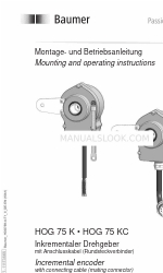 Baumer HUBNER BERLIN HOG 75 K Mounting And Operating Instructions